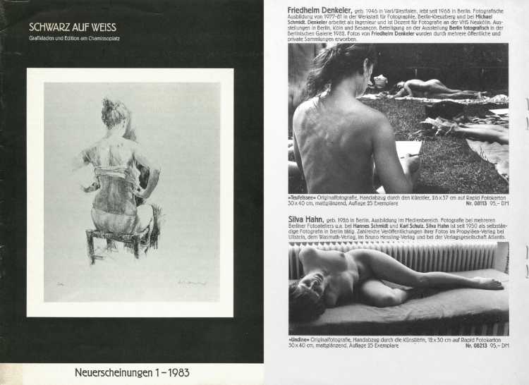Schwarz auf Weiß – Grafikladen und Edition am Chamissoplatz (Fred Lothar Klein), Neuerscheinungen 1 – 1983