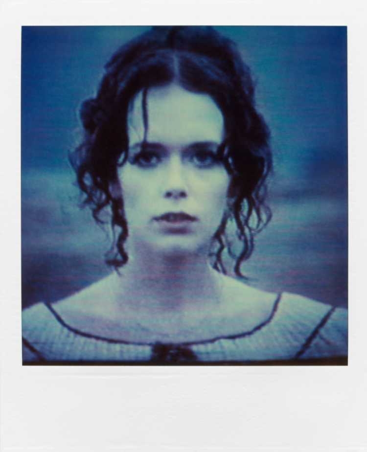 »Silvia Kristel«, aus der Serie »TV-Porträt«, Polaroid SX-70, Foto © Friedhelm Denkeler 1987