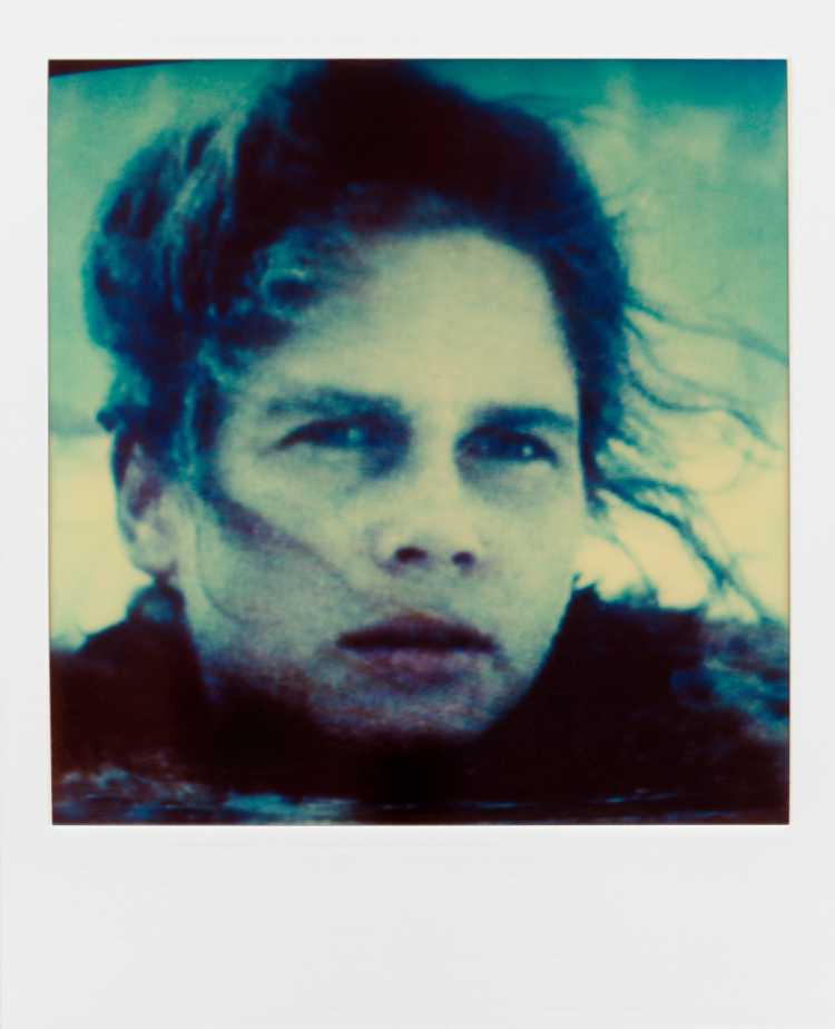 »Birgit Doll«, aus der Serie »TV-Porträt«, Polaroid SX-70, Foto © Friedhelm Denkeler 1987