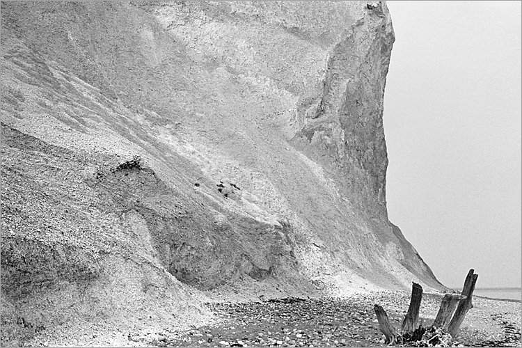 »Die Klippen von Møns Klint«, aus dem Portfolio »Møns Klint«, Foto © Friedhelm Denkeler 1983
