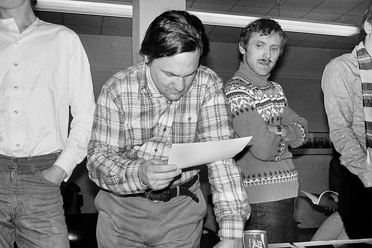 »Szenen aus der Werkstatt für Photographie«: »Workshop mit Larry Fink in der Werkstatt für Photographie«, 20. bis 21.09.1980, Foto © Friedhelm Denkeler 1981
