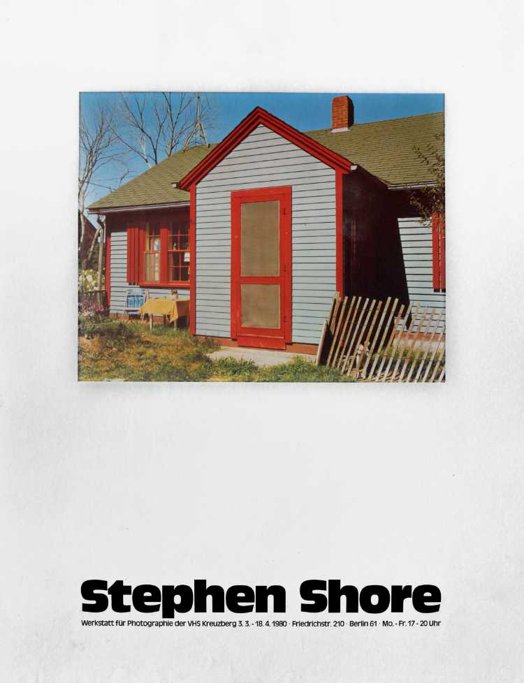 Plakat der Werkstatt für Photographie: »Stephan Shore«, 1980, Foto © Friedhelm Denkeler