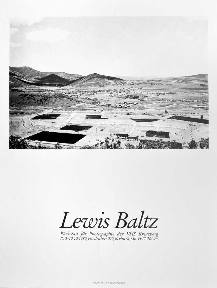 Plakat der Werkstatt für Photographie: »Lewis Baltz«, 1980, Foto © Friedhelm Denkeler