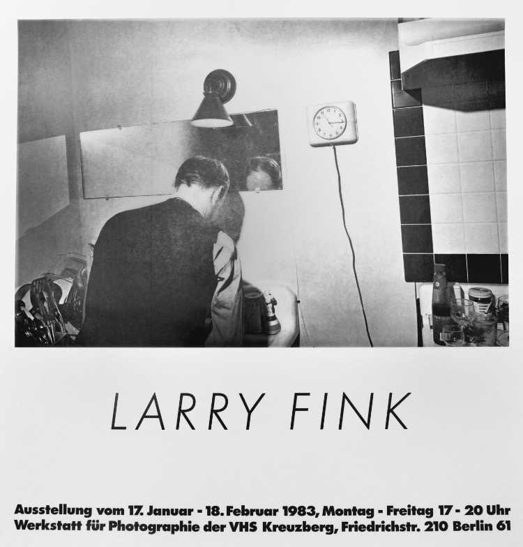 Plakat der Werkstatt für Photographie: »Larry Fink«, 1983, Foto © Friedhelm Denkeler