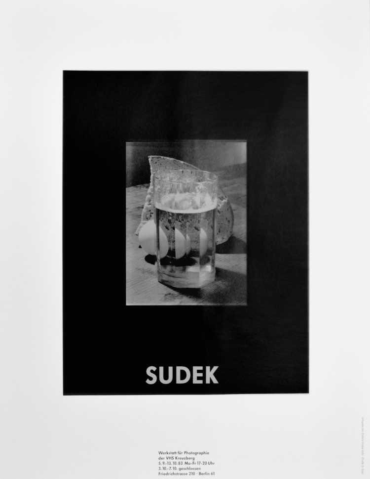 Plakat der Werkstatt für Photographie: »SUDEK«, 1983, Foto © Friedhelm Denkeler